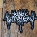 Black Witchery Embroirdered Leather Back Patch