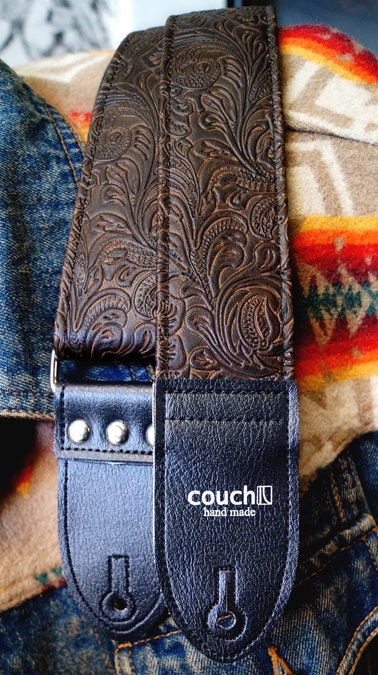 The Brown Western Guitar Strap - Limited edition - Vegan