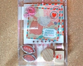 Complete Snail Mail Letter Writing Kit with Pink Kawaii Theme for Starter Pen Pal or Mail Artist