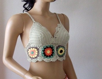 Summer crochet blouses-bustier-crochet summer apparel-unique tropical apparel-hippie beach -Lace blouse-hippy crochet top braids