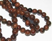25 Brown Tagua Nut Beads, 7.5mm Round Beads, Organic Beads, Natural Beads, Vegetable Ivory Beads, EcoBeads