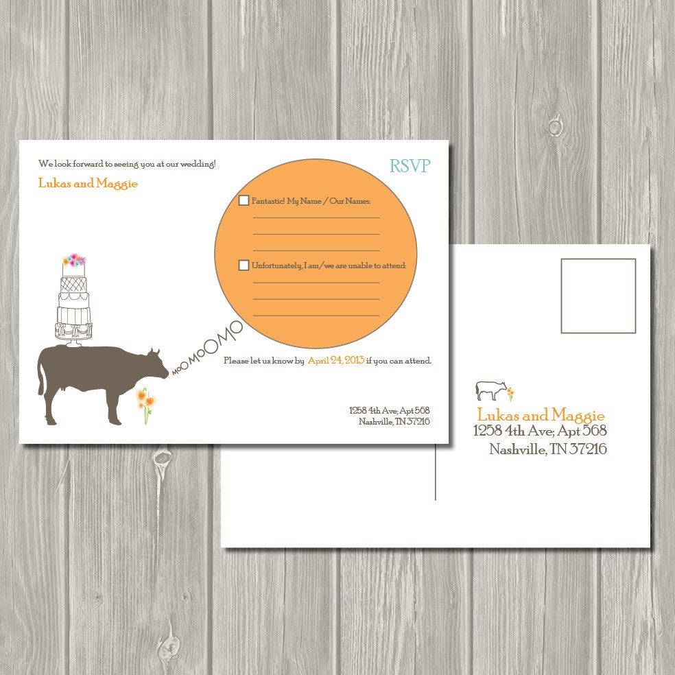 A Country Summer- Printable RSVP Postcard