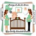 Mommy To Be Clip Art In Green Personal And Commercial Use