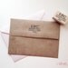 Custom Return Address Stamp - 2.5x1" Wooden Rubber Custom Stamp - Moving Announcement