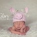 Baby Girl Pig Hat, Photo prop size newborn