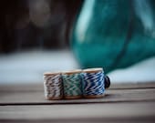 Blue, Turquoise and Brown Baker's Twine Magnets