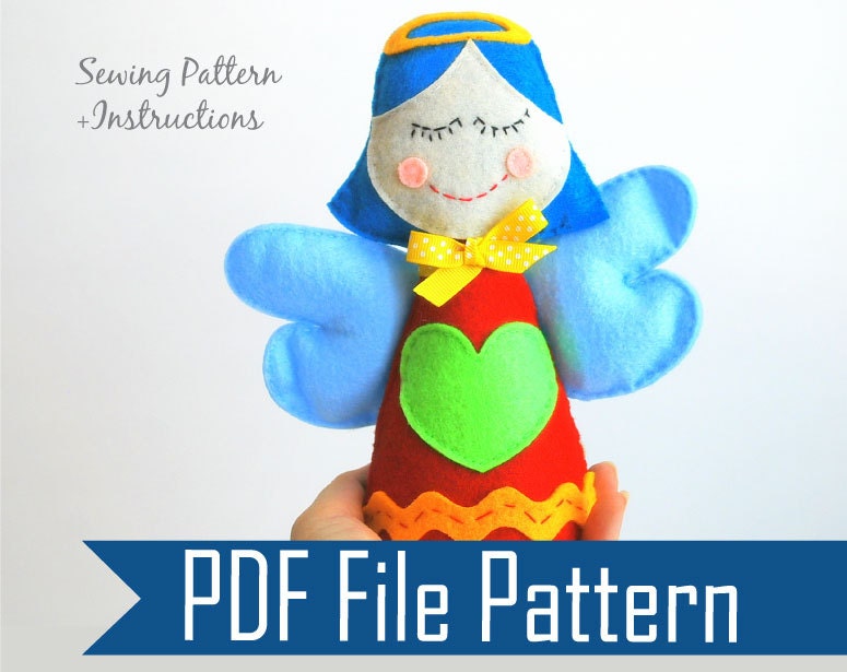 Little angel PDF Sewing pattern , Kids craft Project A671 Il_170x135