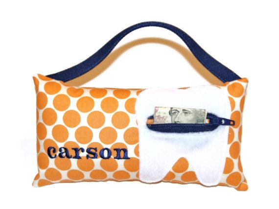 Boy's and Girl's Personalized Tooth Fairy Pillows