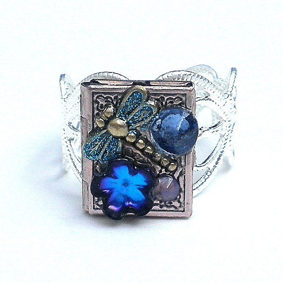 Steampunk Locket Ring
