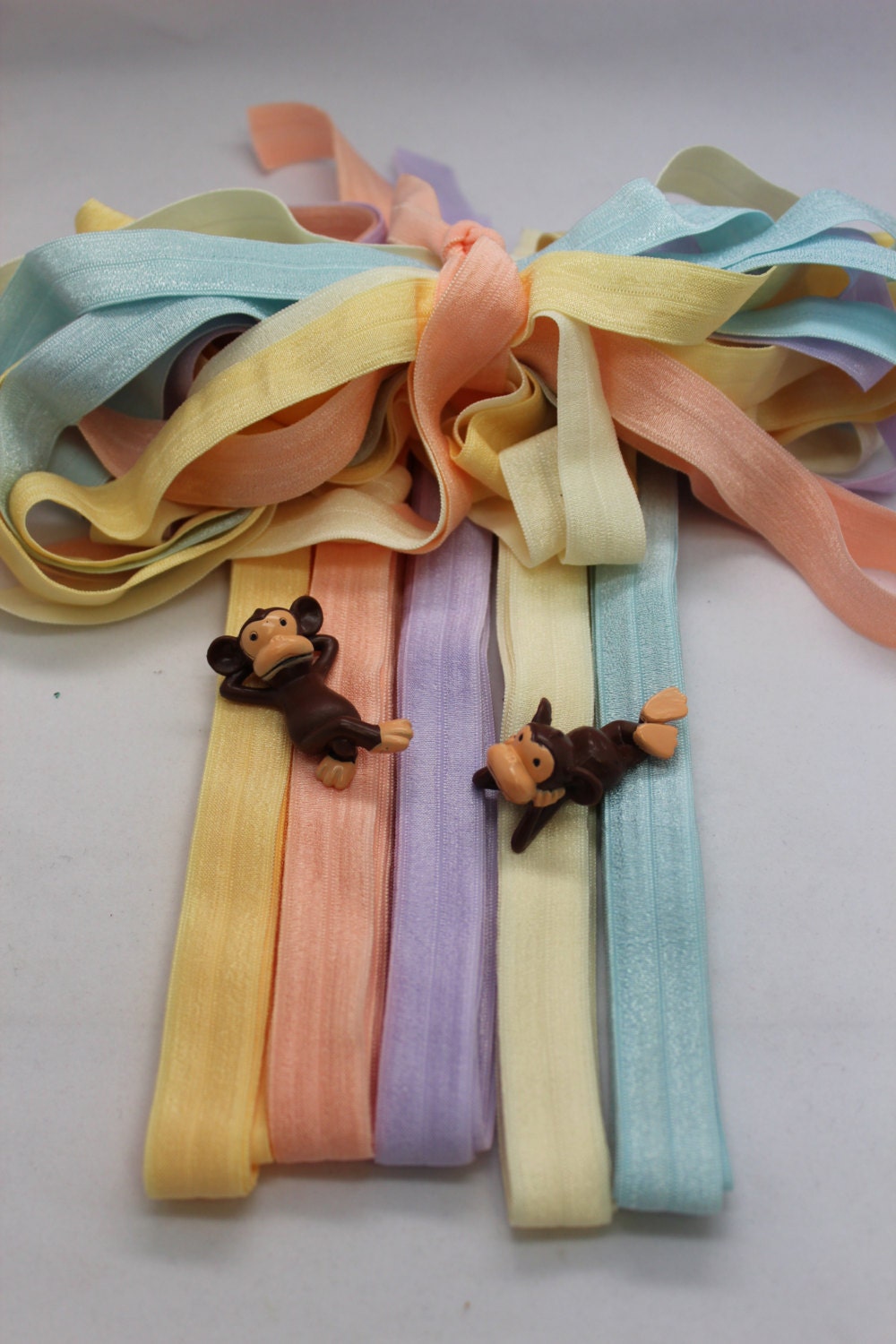 10 yards 5/8" (60) Soft Mix elastic foe trim ties diapers emi bella jays