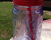 mommy's sippy cup. mason jar. plastic. bpa free. red. sparkly. funny. double wall. sweat free. mason jar tumbler.