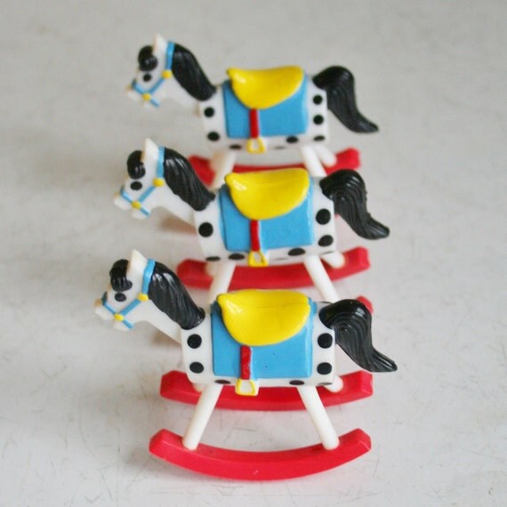 Plastic Rocking Horse Cake Topper Plastic Rocking Horse Cake Topper