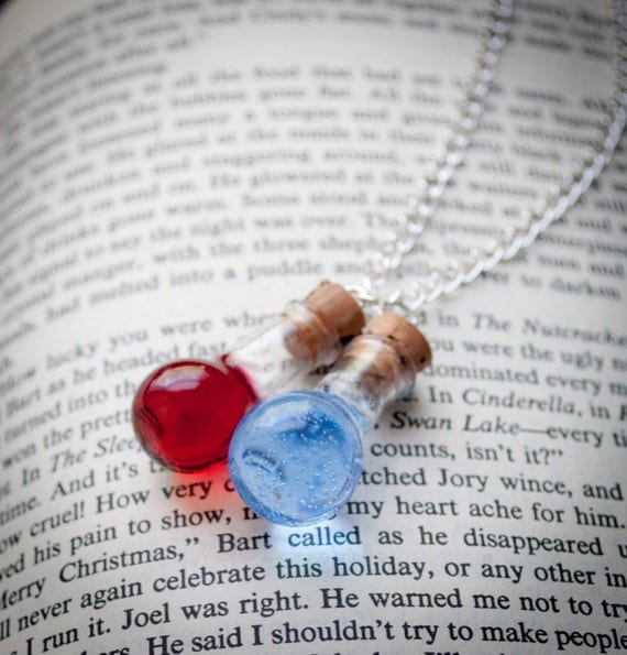 Health and Mana Potion Duo Necklace