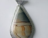Jasper Pendant Cripple Creek Jasper in Sterling Silver