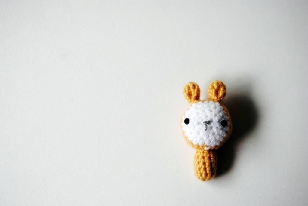 Amigurumi // tiny bunny // yellow