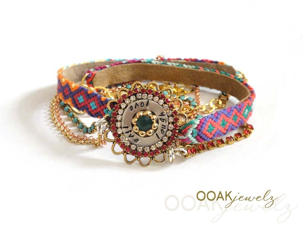 SS2013 Friendship bracelet wrap collection - OOAKjewelz original design - Ibiza hippie jewelry - statement jewelry - boho chic bohemian