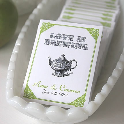 LOVE IS BREWING Tea Favors