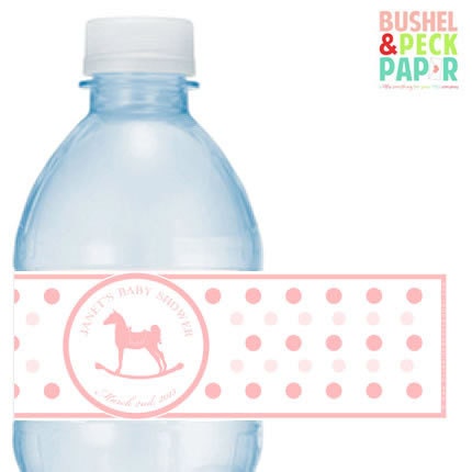 Rocking Horse Water Bottle Labels Il_570xn