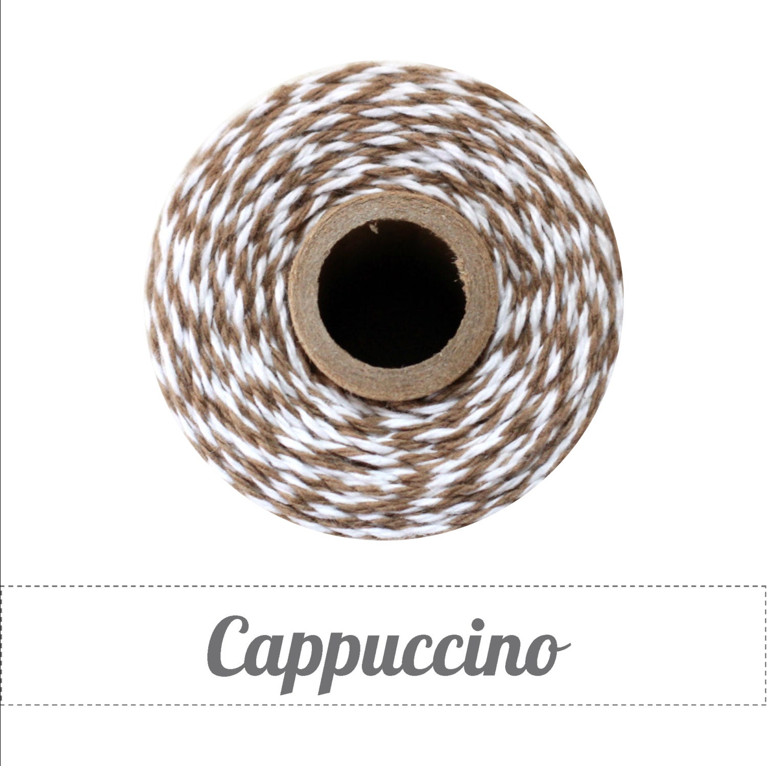 Cappuccino - Brown and White Baker's Twine by The Twinery - 240 yard spools