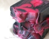 Black Raspberry Cold Process Soap with Avocado Oil and Cocoa Butter
