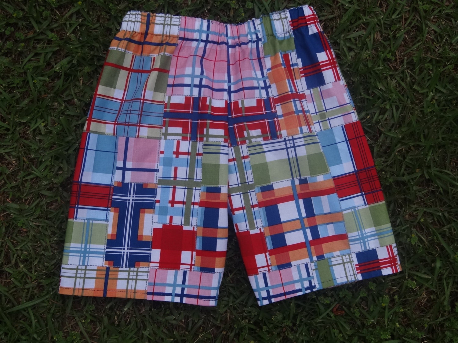Madris Plaid boy shorts