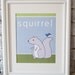 8x10 print Woodland Animal Series: Squirrel
