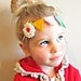 Felt Flower Headband - Bunting Garland Headband, Photography Props