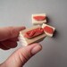 Mustache Rubber Stamps, Set of 3 Mini Stamps for Favors, Making Cards or Decorations, Mustache Theme