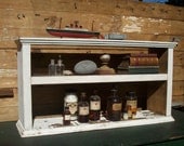 Dispaly Shelf / Curiosities and Collections / Reclaimed Distressed Painted Wood / Apothecary Shelf
