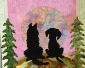 art quilt pattern : a quiet moment between friends