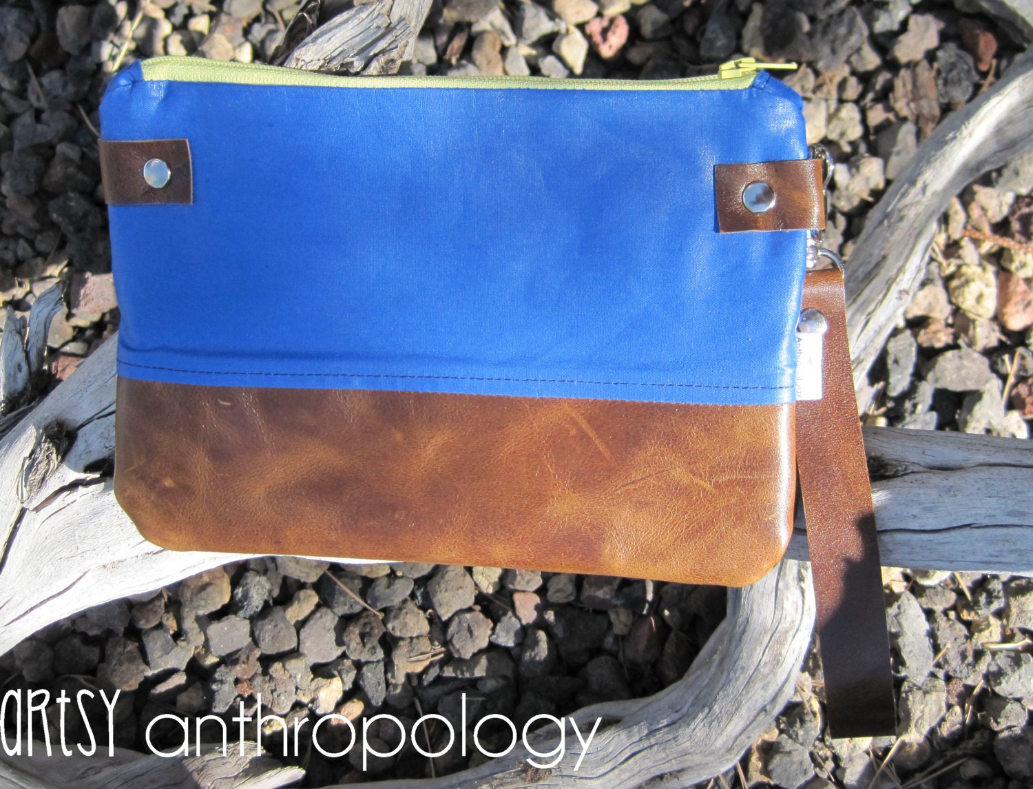 Blue Wristlet