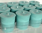 Teal Soy Votive Candles 12 Unscented