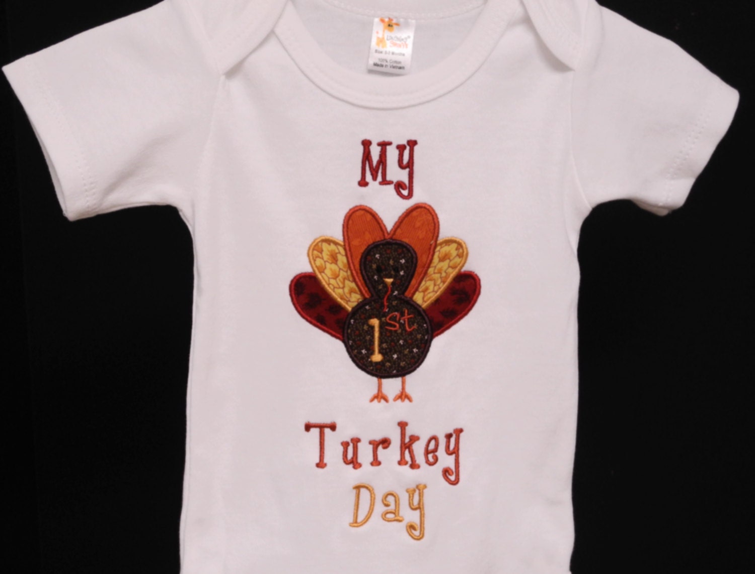 First Turkey Day Thanksgiving Day Onesie Bodysuit