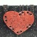Heart Shaped Puzzle Necklaces 6 Necklaces Bronze Polymer Clay