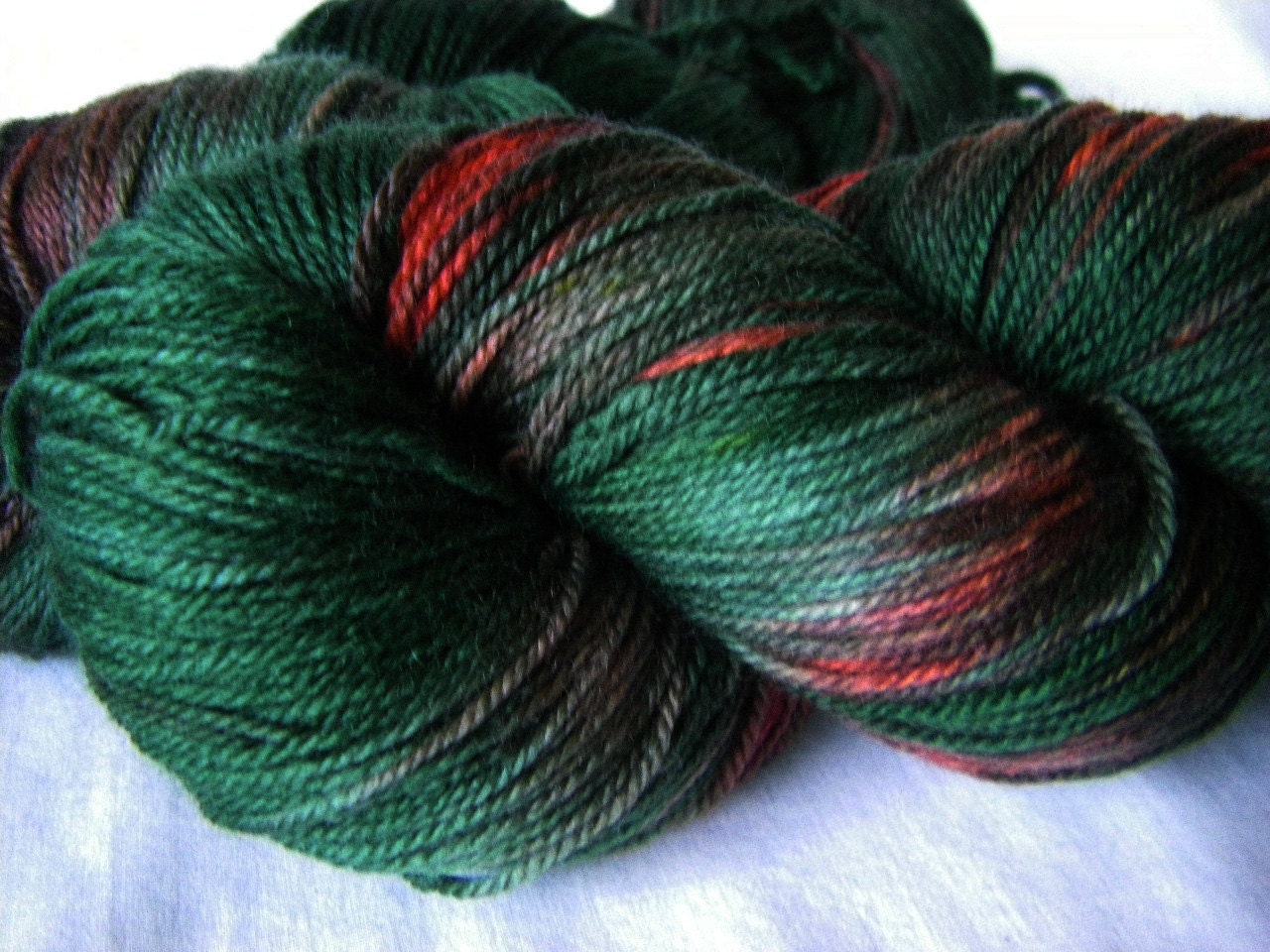 Superwash Merino Nylon Fingering - Princess Bride Inspired - Gemini Sock - The Fire Swamp