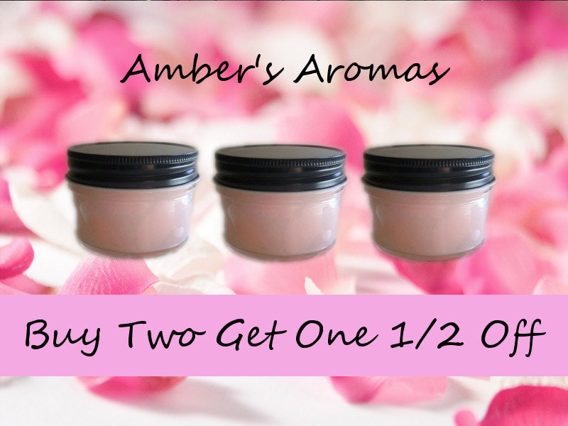 SALE Buy 2 Hand Poured Scented Candles Get the 3rd 1/2 Off - 4 oz Jar - You Choose from Over 100 Scents