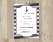 DIY Nautical Bridal Shower Invitation
