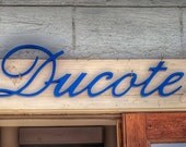 Custom Personalized Wedding Signs, Connected Script Letters, Perfect Wedding Gift