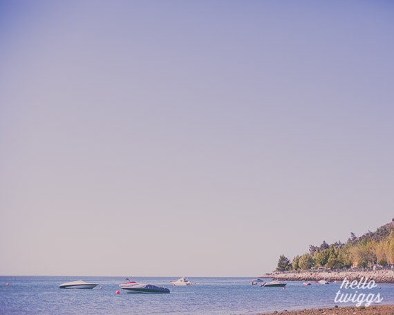 Summer Photography, Landscape Photography, Seaside Print, Dreamy Whimsical Print, Wall Decor - A quiet morning