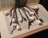 Tooth Fairy Series: Real Human Molar Charm Necklace - Your Choice of Charm and Chain