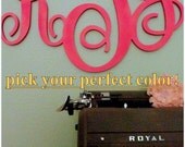 18" Script Monogram Large Wall Letters Wooden Initials Wall Letters Modern Wall Decor Letters
