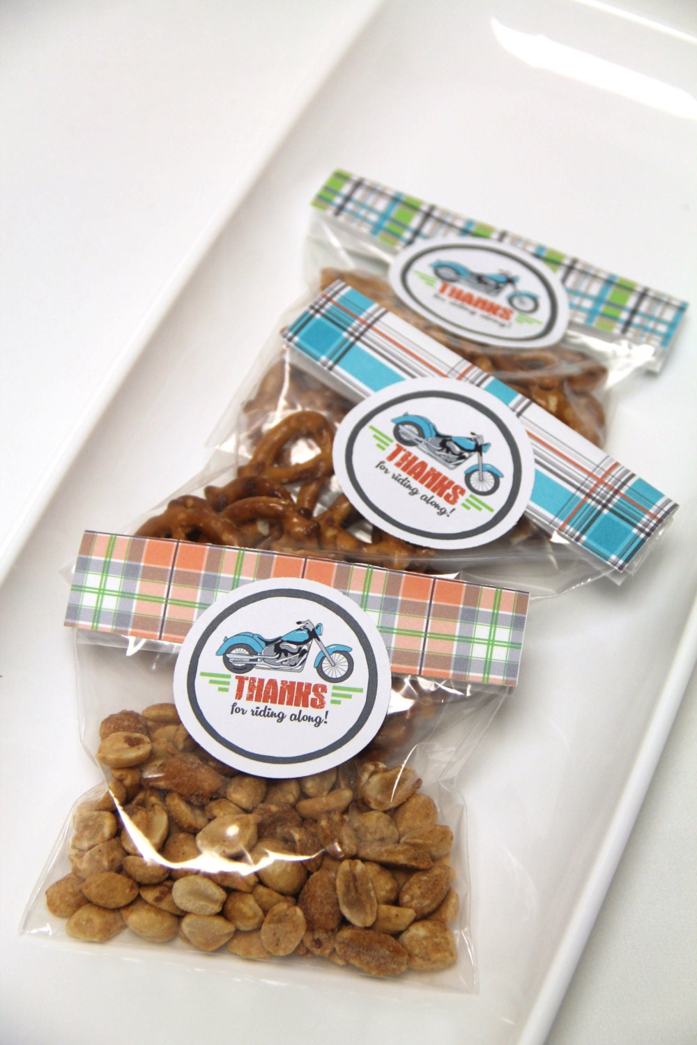 Motorcycle Treat / Favor bags, set of 12