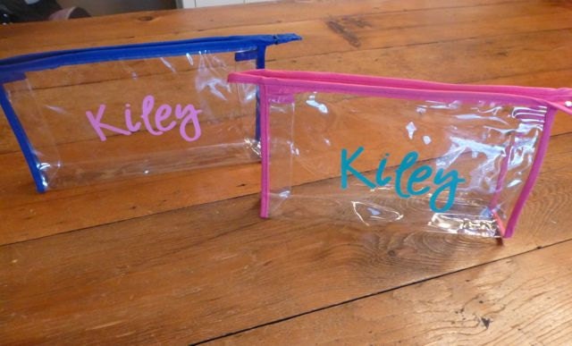 Personalized Clear Cosmetic Bag