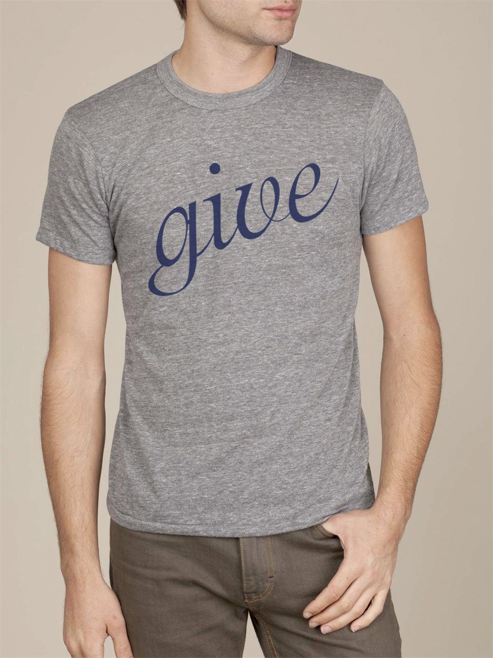 Give Men's Eco Crew Neck Tshirt