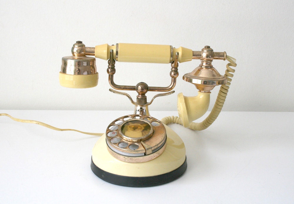 Ivory Cameo Telephone