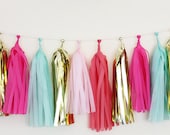 Tissue Tassel Garland-18 tassels- Summer Dreams - TheFlairExchange Tissue Tassel Garland-18 tassels- Summer Dreams - TheFlairExchange