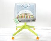 Upcycled Apple Computer Pet Bed - iMac -  Pedestal base - "Think different"