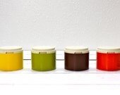 Retro Stacking Spice Containers-Set of Four-Tupperware