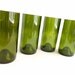 Wine Bottle Pint Glasses Green Glass Set Of Four