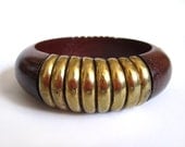 Wooden Brass Bracelet bangle